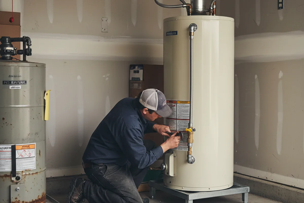 Water heater and shutoff valve replacement in Marshfield